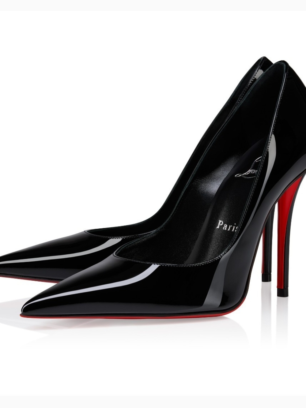 Christian Louboutin Black Patent Leather Miss Z Pumps Size 38